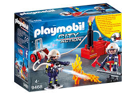 Playmobil Firefighters with Water Pump