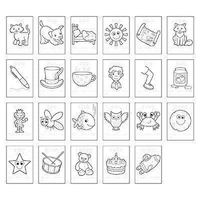 Orchard Toys: First Words Colouring Book