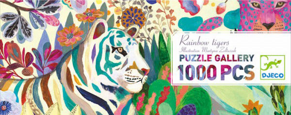 Djeco Gallery Rainbow Tigers Jigsaw Puzzle