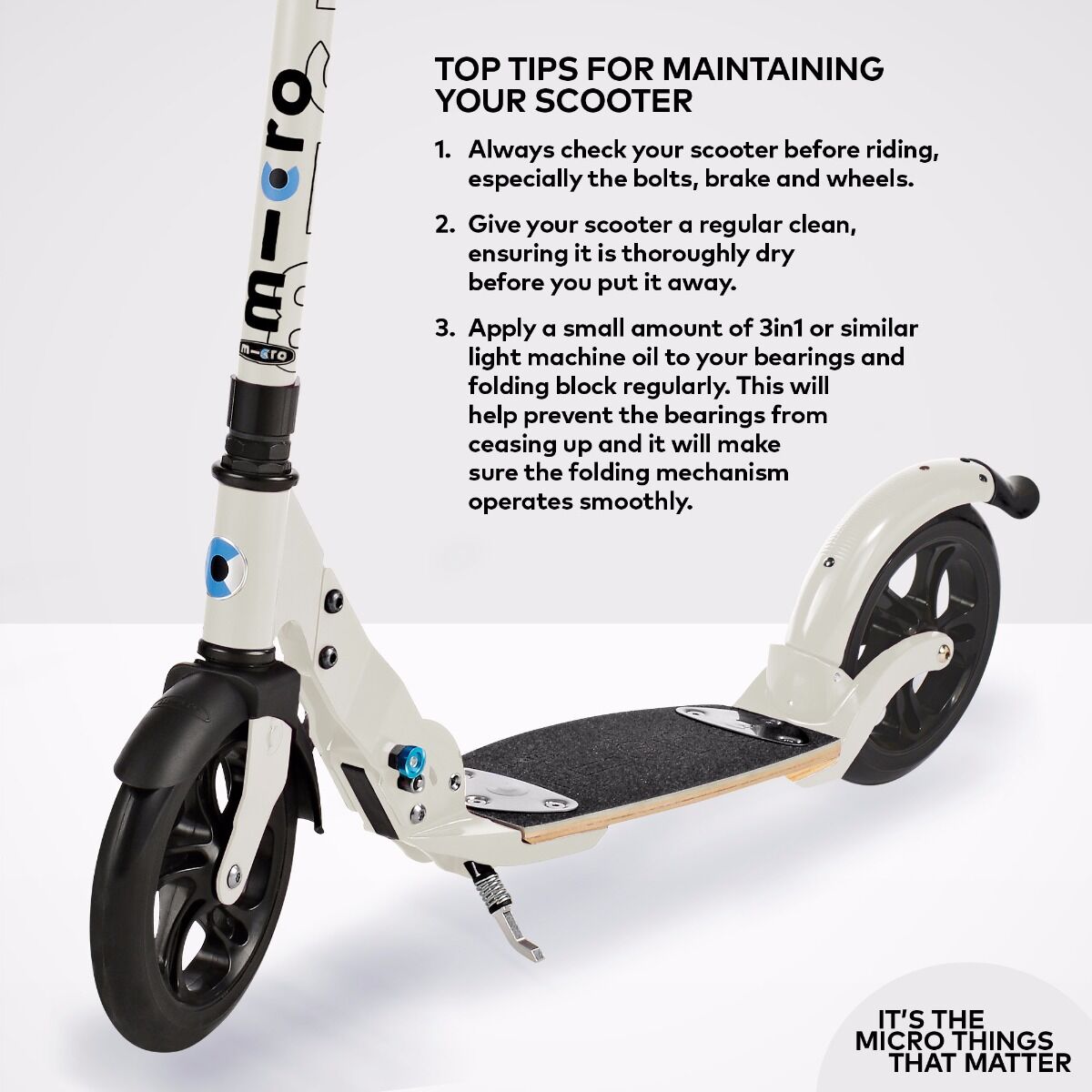 MICRO FLEX DELUXE SCOOTER (CREAM)