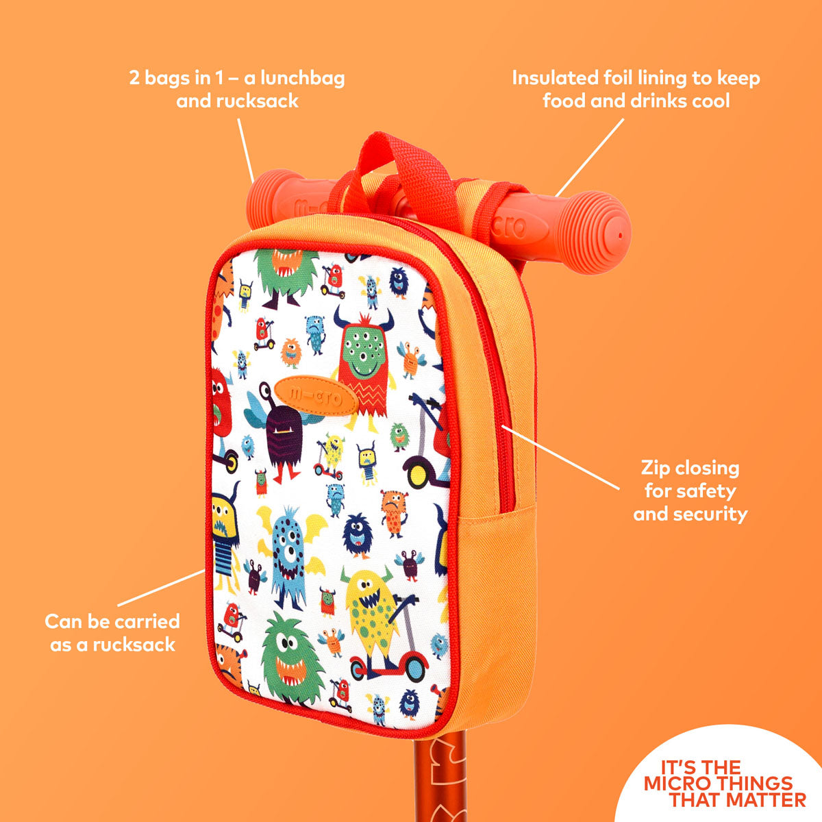 Micro Lunch Bag Monsters Nimble Fingers