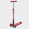 MAXI MICRO LED DELUXE FOLDABLE SCOOTER: RED