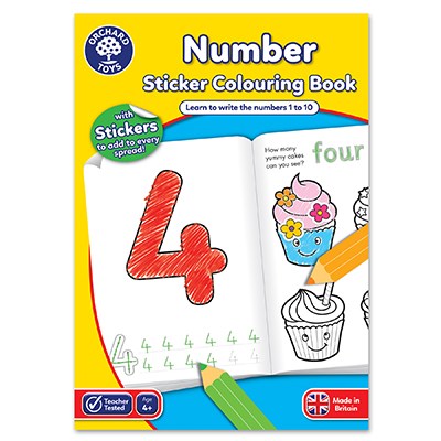 Orchard Number Colouring Book