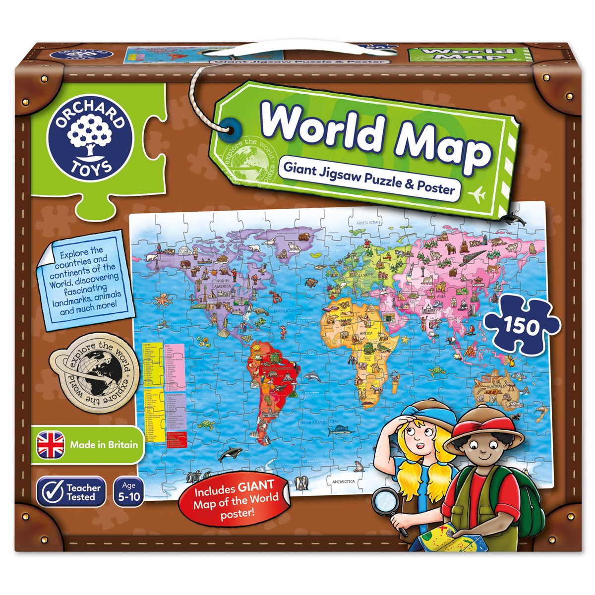 Orchard Toys World Map Puzzle and Poster