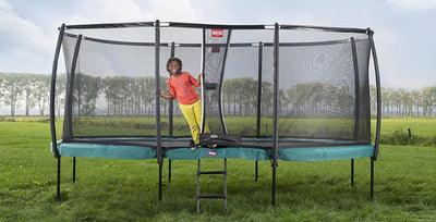 BERG Grand Champion 17 x 11ft Trampoline + Safety Net Deluxe