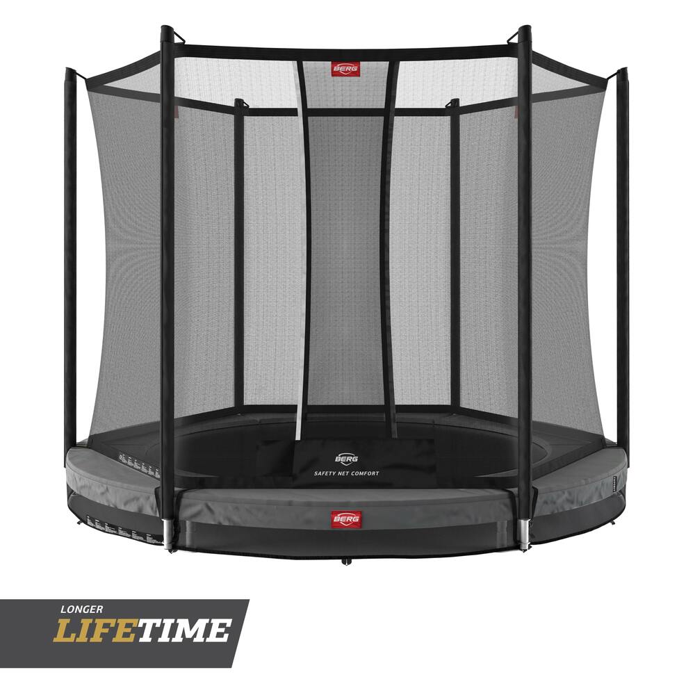 BERG Favorit 9ft InGround Trampoline + Comfort Net