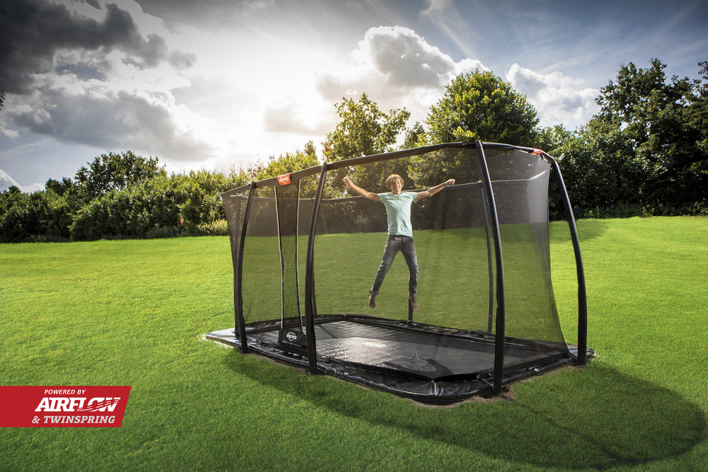 BERG ULTIM ELITE 16.5 x 10ft FLATGROUND + SAFETY NET DLX XL