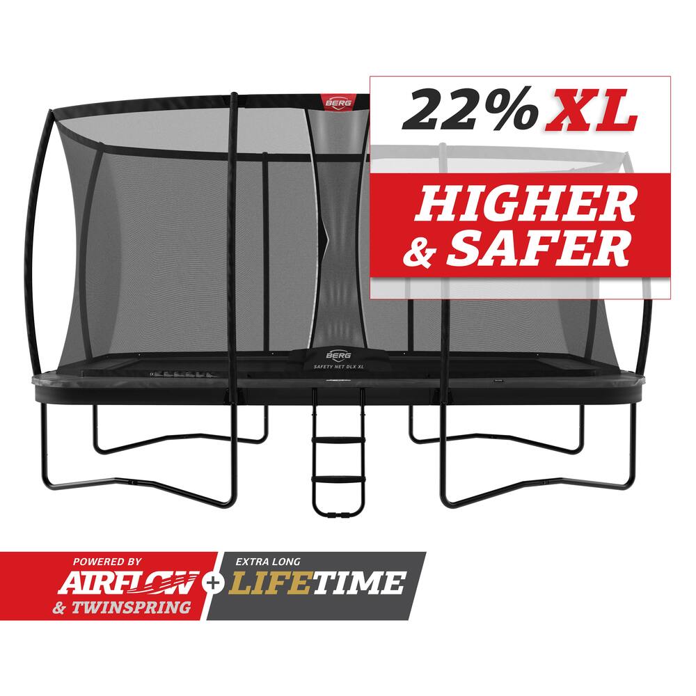 BERG ULTIM ELITE REGULAR 16.5ft x 10ft + SAFETY NET DLX XL + LADDER