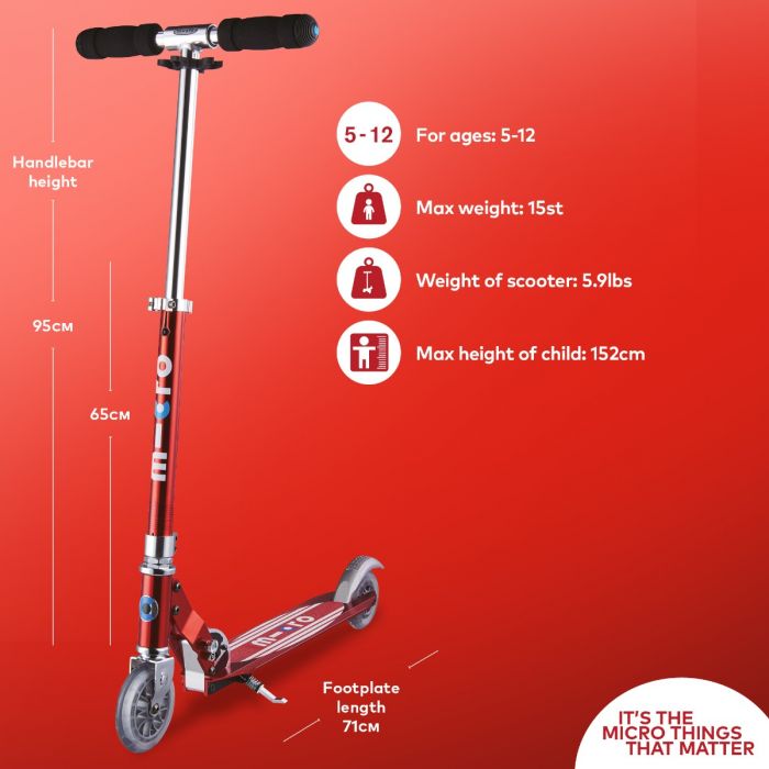 Micro Sprite Scooter (Red Stripe)