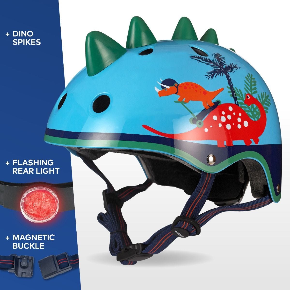 Kids helmet with spikes top