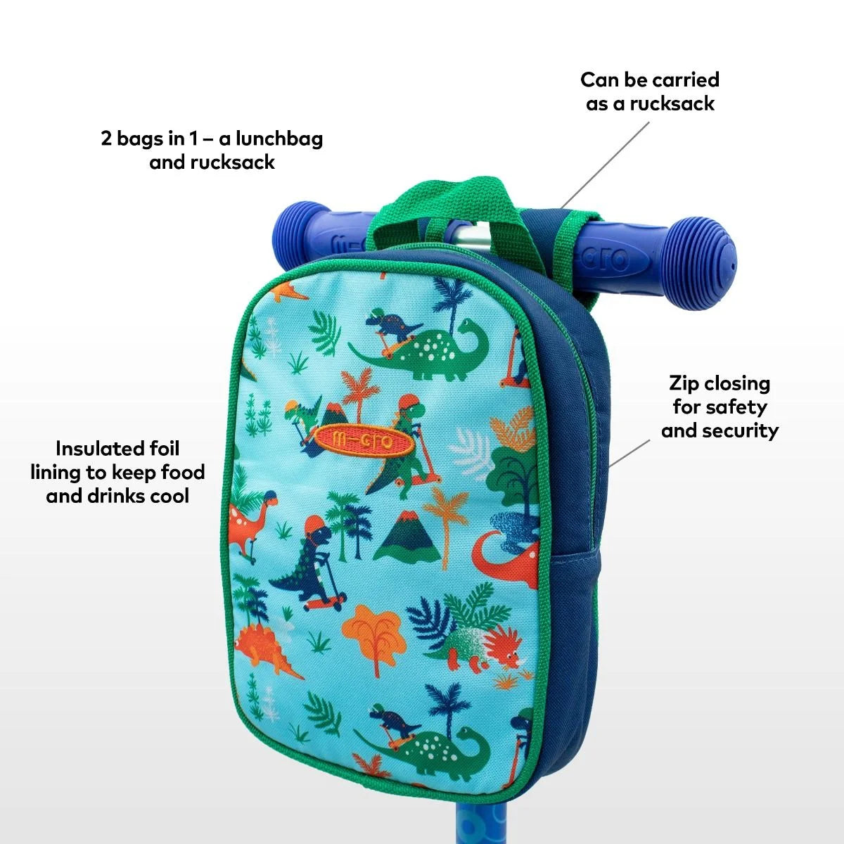 MICRO ECO LUNCH BAG DINO Nimble Fingers