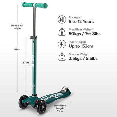 Maxi Micro Eco Deluxe Scooter (Green)